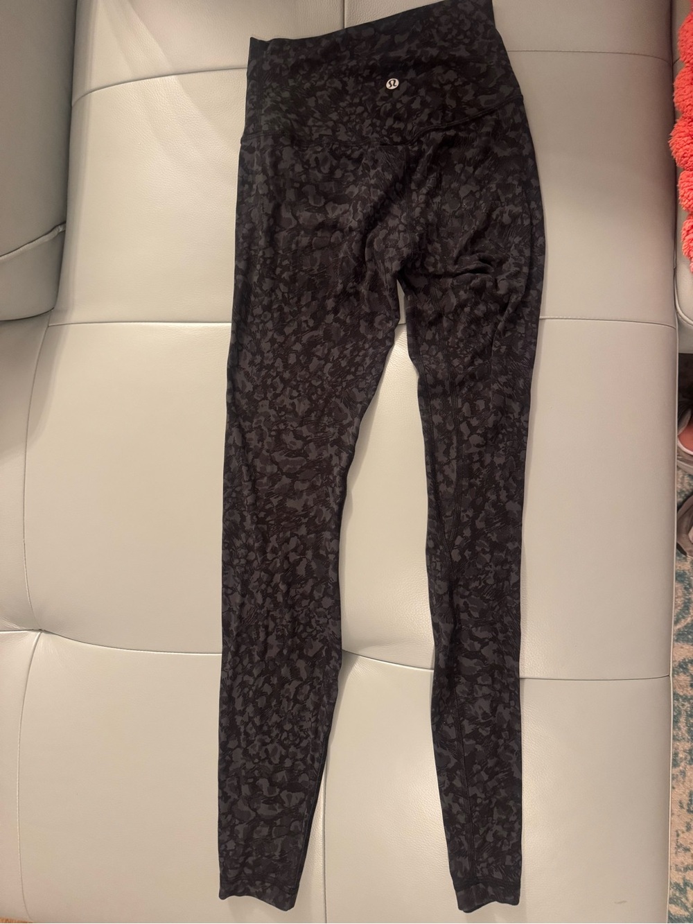 lululemon athletica Black Subtle Print High-Rise Leggings